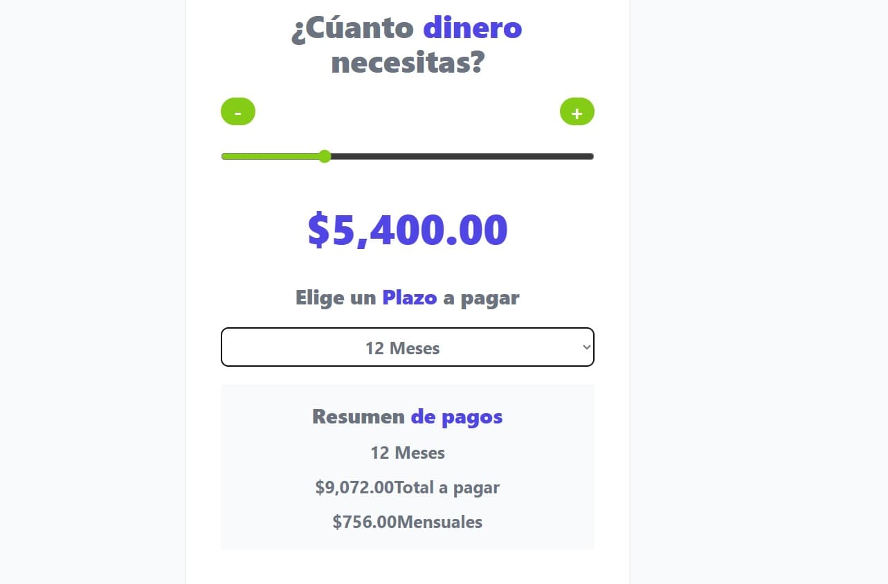 Cotizador de Préstamos