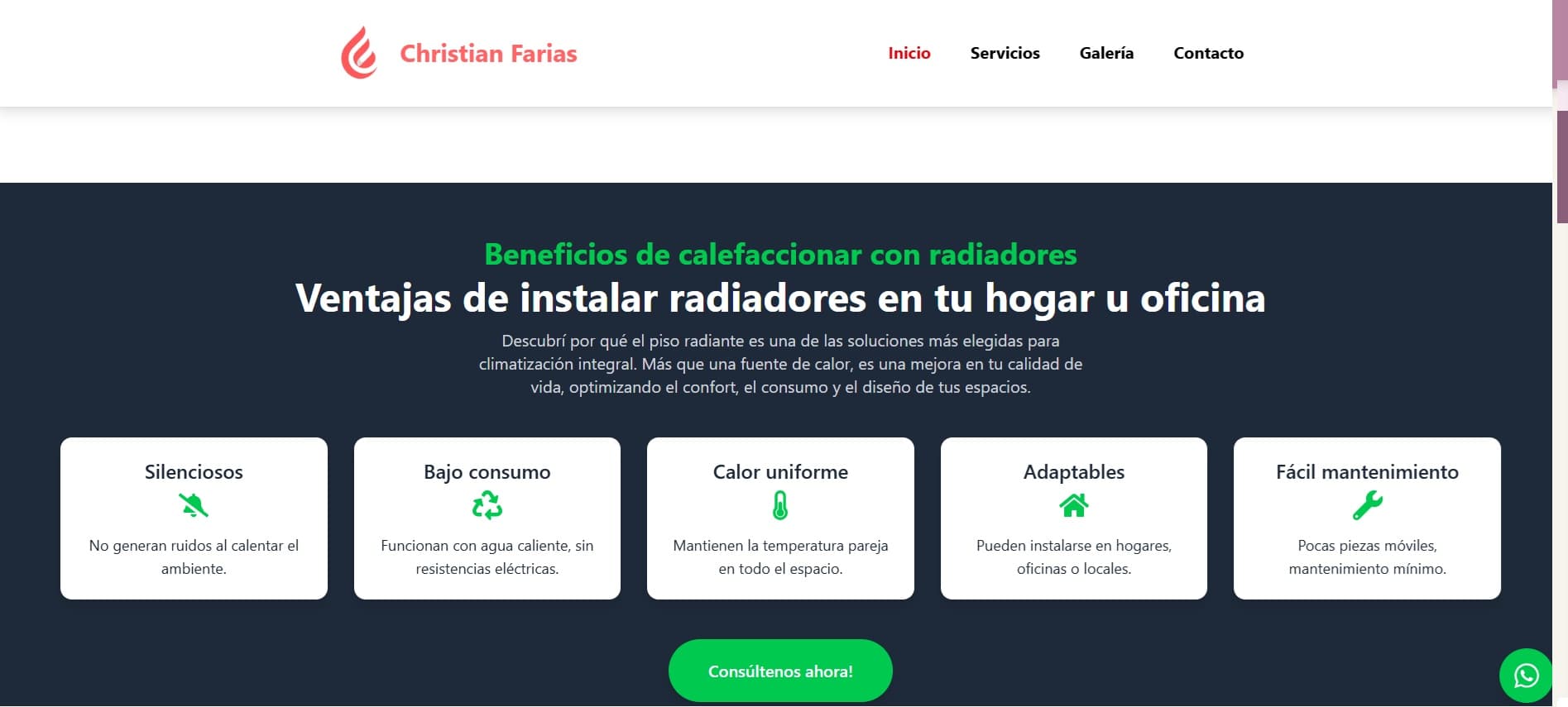 Servicios de Calefacción - Christian Farias